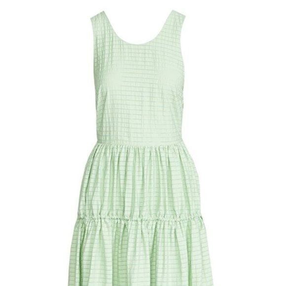 Stine Goya Tulula Dress Women’s Size XL Green Stripe Sage $390 MSRP NWT - Picture 9 of 14